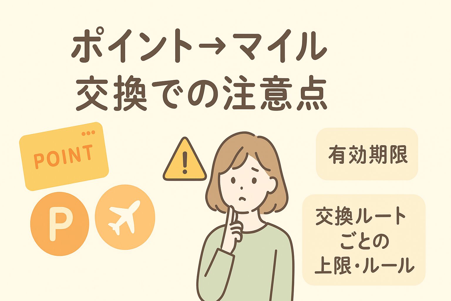 マイル交換注意点